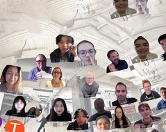 panorama of Spring 2021 ITP/IMA students in show